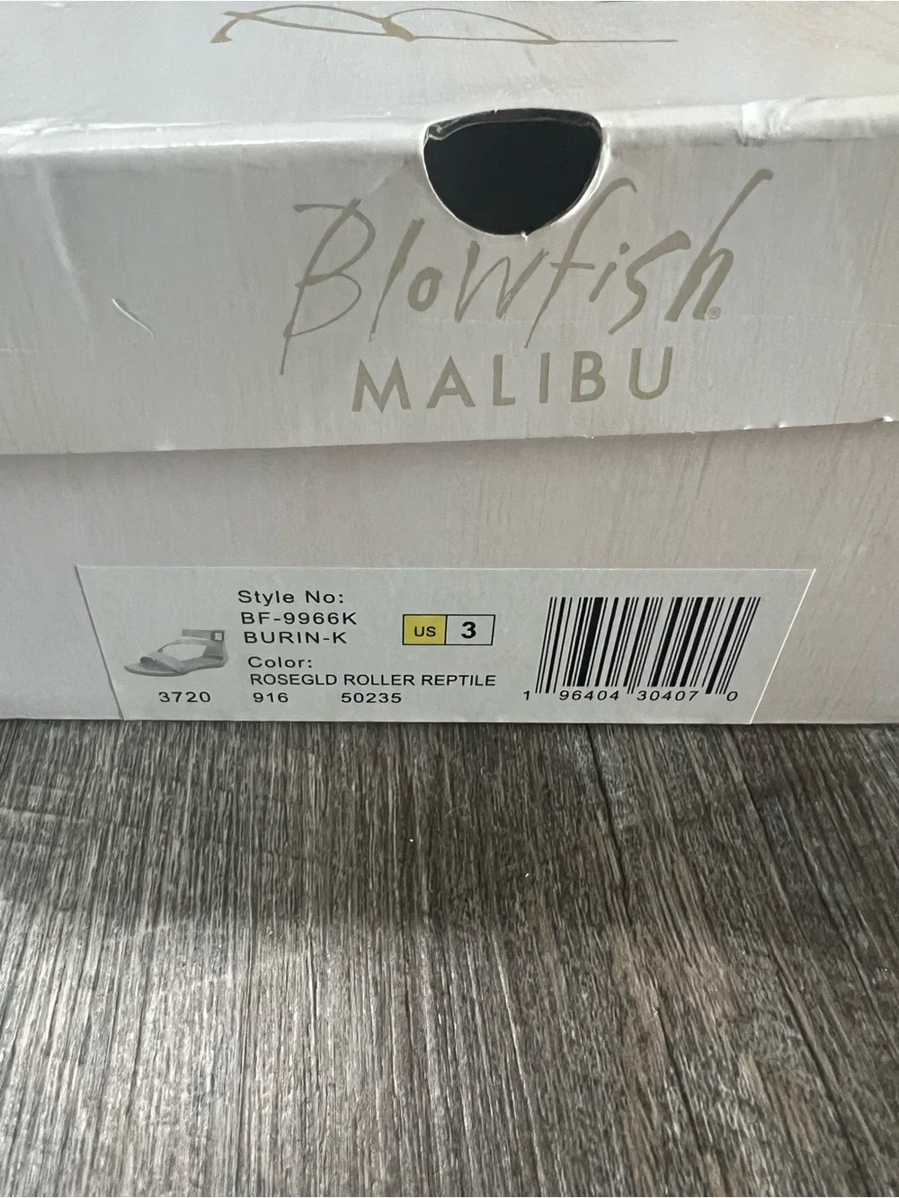 Blowfish Malibu Beige Strappy Sandals, Girls Size 3